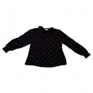 Monsoon - Black Top with Gold Accents and tie front